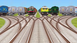 44🛄Abhay Train Railroad 🚸Railworks Ntg Gaming  Bumpy Forked Railways Tracks  always train sim 2 [upl. by Rosaline50]