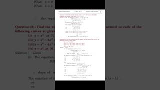 TANGENTSampNORMALS PART6GANITKABRAHMAANDganitkabrahmandshortsYouTubeshortsytshortsmathematics [upl. by Lleroj]