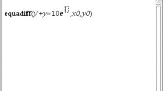 Equations différentielles  Opticours  BTS Opticien Lunetier  Ti Nspire [upl. by Eolcin]