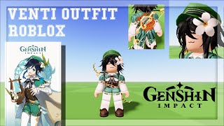 Venti Outfit on Roblox Genshin Impact Cosplay [upl. by Lerraf]