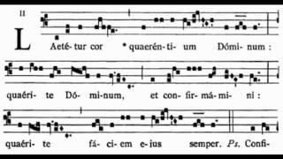 Laetetur cor 4th Sunday in Ordinary Time Introit [upl. by Julissa764]