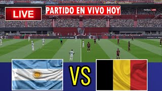 ARGENTINA VS BELGIUM LIVE  INTERNATIONAL FRIENDLY MATCH 2024  FULL MATCH LIVE TODAY EFOOTBALL [upl. by Einahpts808]