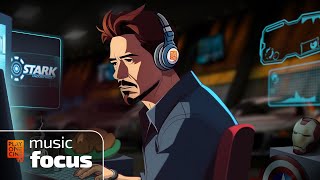 🎧 Music for Focus with Tony Stark💙🎼 [upl. by Nairdad513]