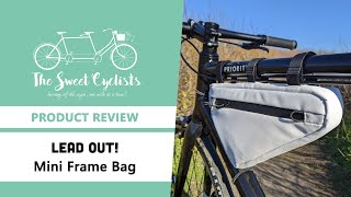 A compact bike frame bag  Lead Out Mini Frame Bike Bag Review feat Retroreflective Stripe [upl. by Cyrille679]