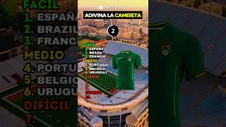 Adivina la Selección por su Camiseta ⭐ footballquiz trivia argentina francia mundial quiz [upl. by Netnerb]