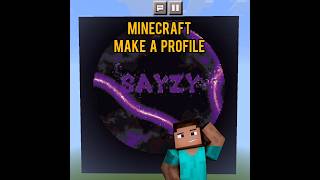 MINECRAFTMINECRAFTVIRALTRANDINGVIRALTIKTOKHAKESSHORTSMAKE A PROFILE [upl. by Finer4]