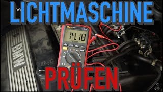 GENERATOR GANZ EINFACH PRÜFEN MIT MULTIMETER  KrisGarage [upl. by Cyler]