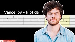 Vance Joy  Riptide  Guitar Tab Tutorial [upl. by Nevaj]