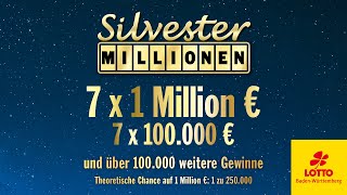 SilvesterMillionen  exklusiv in BadenWürttemberg [upl. by Xerxes817]