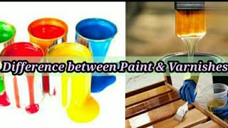 Paint Varnish  Difference between paint amp varnish Building material Civil Engineering Shiwani Jha [upl. by Odnala]