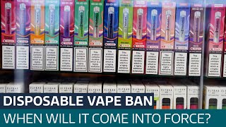 Disposable vapes to be banned by next summer  What does it mean for you  ITV News [upl. by Giraldo333]