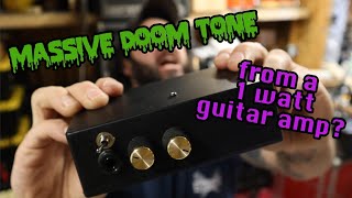 1W amp built from LM386 and spare parts MASSIVE DOOM TONE [upl. by Luo]