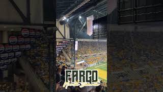 NDSU Bison vs UND Fighting Hawks crowd  10524  FargoDome Fargo ND [upl. by Elwira848]