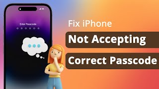 iPhone Not Accepting Correct Passcode Fix 2024 [upl. by Drwde]