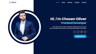 Portfolio Website HTML CSS [upl. by Yelreveb347]