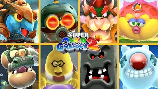 SUPER MARIO GALAXY 2  All Bosses As Mario amp Luigi [upl. by Sinned]