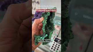 Superb CRYSTALS Morion Smoky Fibrous Malachite Amethyst tree [upl. by Yanahc675]