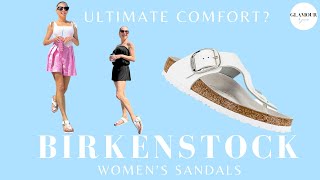 Birkenstock Sandals Review Womens Gizeh Big Buckle Sandals  Sizing Comfort Worth It [upl. by Atires20]