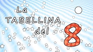 La tabellina dell 8  tabellina dell otto  canzoni per bambini  Baby cartoons [upl. by Yespmed]