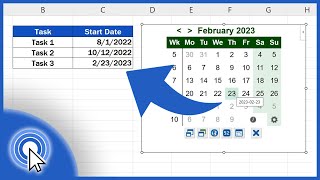 How to Insert a Calendar in Excel the Simplest Way [upl. by Analli]