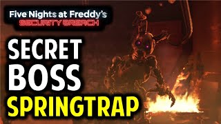 FNAF Security Breach TRUE Ending Guide  How to Unlock amp Defeat the Secret Springtrap Boss [upl. by Damha389]