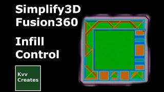 Simplify3D and Fusion 360 control 3D print infill material placement [upl. by Lalitta]