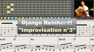 Django Reinhardt  quotImprovisation n°3quot 1943  Gill amp Jazz Transcription [upl. by Eelam]