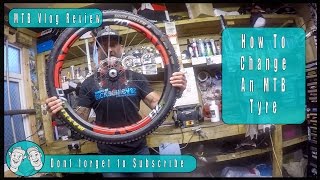 How To Change a Tubeless Mountain Bike Tyre Tire [upl. by Getter631]