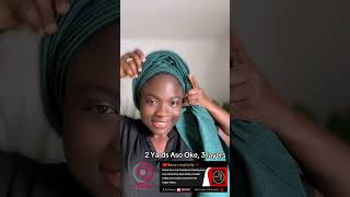 SIMPLE Gele Headwrap Tutorial for beginners tutorial turban [upl. by Anastasie]