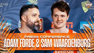 Press conference with Adam Forde amp Sam Waardenburg 2102024 [upl. by Rausch]