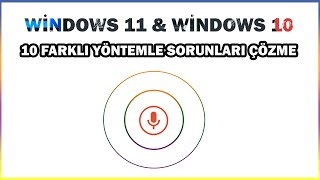 Windows 11 Windows 10 Ses Sorunu Ve Kesin Çözümleri  14 Farklı Yöntem [upl. by Seidnac]