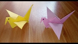 Paper bird making easy  Kagaj ki chidiya  Kagaj ki chidiya kaise banate hain  D Bharti [upl. by Aivatra895]