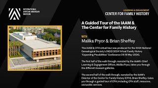 A Virtual Tour of the International African American Museum and the Center for Family History [upl. by Ellenehs]