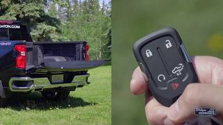 How to Use Chevrolets Power Up and Down Tailgate  Quick Tip [upl. by Elockcin305]