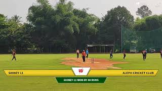 Live Cricket Match  Shiney 11 vs Aleph Cricket Club  01Nov24 1052 AM 20 overs  BK Kannada Rajy [upl. by Amethist]