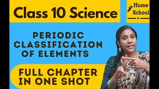 Periodic classification of elements  full chapter in one shot  class 10 science  revision [upl. by Saied]