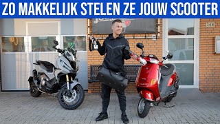 ZO MAKKELIJK STELEN ZE JOUW SCOOTER [upl. by Bierman]