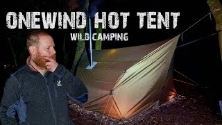 Winter camping with onewind hammock hot tent [upl. by Weisman824]