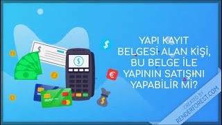 Yapı Kayıt Belgesi ile Satış Yapılabilir Mi [upl. by Malone376]