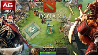 DOTA 2 Gameplay on Low End Laptop AMD A6 Radeon R4 Graphics [upl. by Lleynad879]