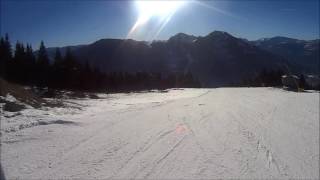 Brixen im Thale afdaling Holzalm richting Jochbahn 15 dec 2016 [upl. by Chae]