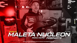 Maletero para Moto NUCLEON de 40 LT  Fireparts [upl. by Nnaerb]