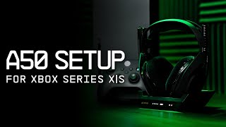 ASTRO A50 Wireless  Base Station Gen 4  Xbox Series XS Setup [upl. by Leirum215]