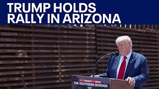 Donald Trump holds rally in Glendale Arizona  FOX 29 News Philadelphia [upl. by Akim]