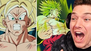 NEW LR Transforming LSSJ Broly amp Goku Super Attack Reaction on Dokkan Battle Worldwide Celebration [upl. by Ssew684]