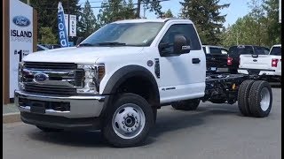 2018 Ford Super Duty F550 XLT V8 Diesel Regular Chassis Cab Review Island Ford [upl. by Notyep]