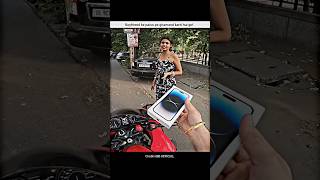 Boyfriend ke diya hua iPhone fenk di 🤬 badtamiz girl HSBOFFICIAL1 shorts bike rider iphone [upl. by Gala601]