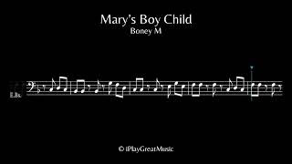 Marys Boy Child  Boney M  Bass Lesson [upl. by Eak824]