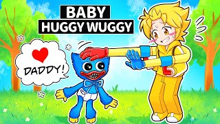 I Adopted Huggy Wuggy in Roblox [upl. by Zeuqcaj]