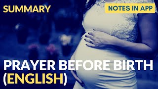 Prayer before Birth by Louis MacNeice  Summary in English [upl. by Ettena]